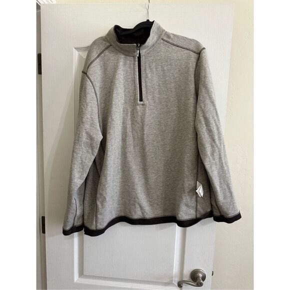 NWT Tommy Bahama Men's Bayview Reversible Quarter-Zip Sweater XL - Picture 10 of 10